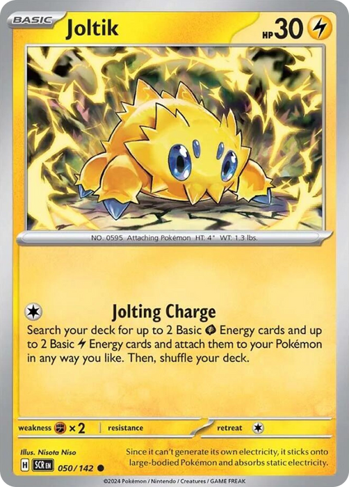 Joltik 050 /142 Common Reverse Holo Pokemon Card (SV Stellar Crown)