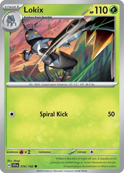 Lokix 016 /142 Common Pokemon Card (SV Stellar Crown)