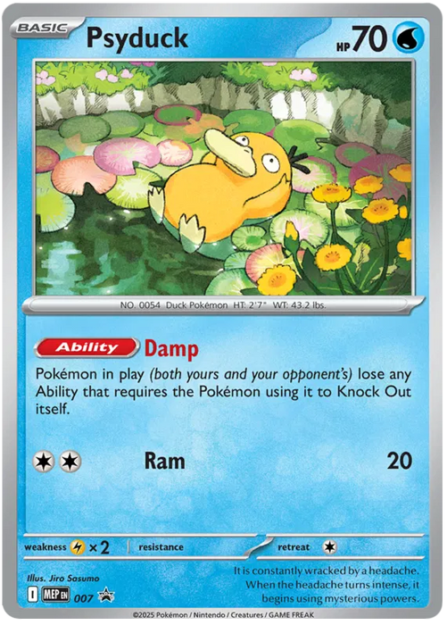 Psyduck MEP007 Pokemon Promo Card