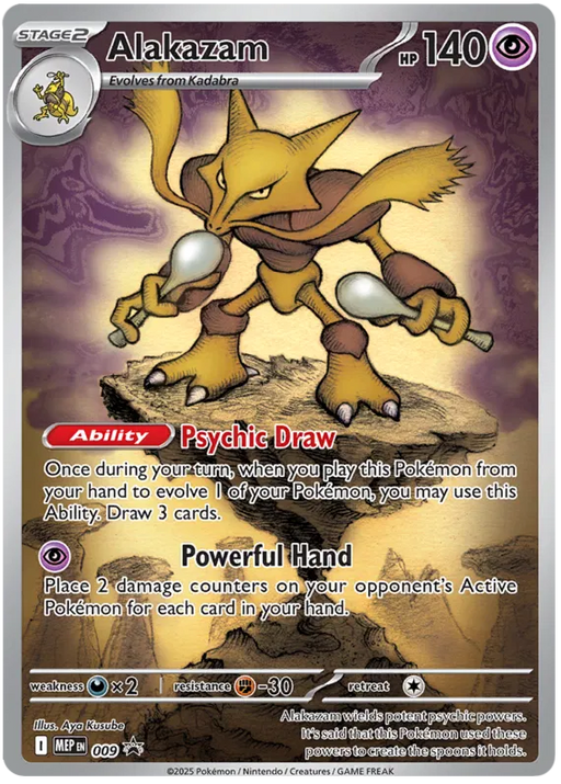 Alakazam MEP009 Pokemon Promo Card
