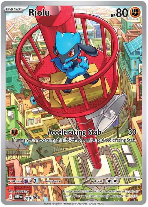 Riolu MEP010 Pokemon Promo Card