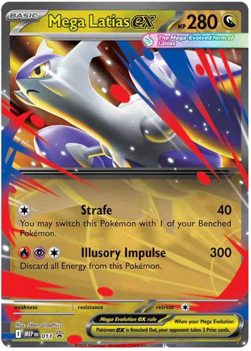 Mega Latias ex MEP011 Pokemon Promo Card