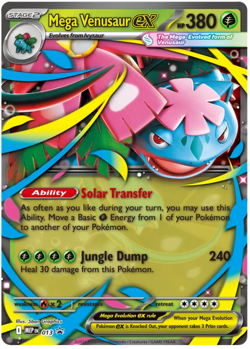Mega Venusaur ex MEP013 Pokemon Promo Card