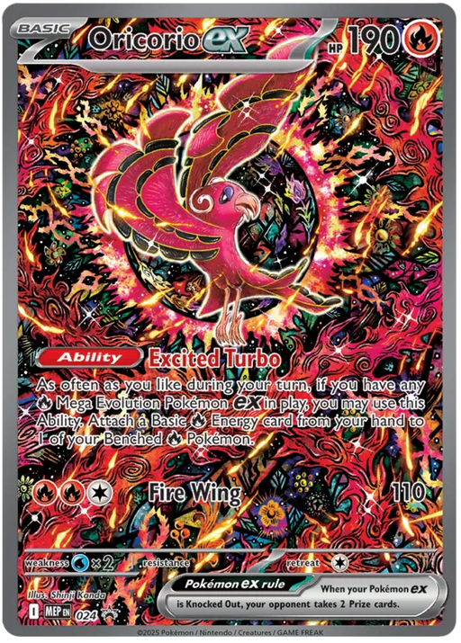 Oricorio ex MEP024 Pokemon Promo Card
