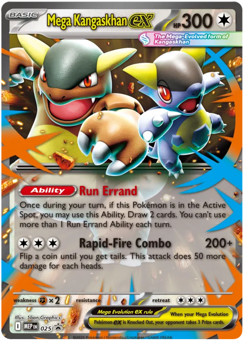 Mega Kangaskhan ex MEP025 Pokemon Promo Card