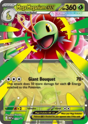 Mega Meganium EX MEP034 Promo Pokemon Card (Mega Evolution Promo Series)