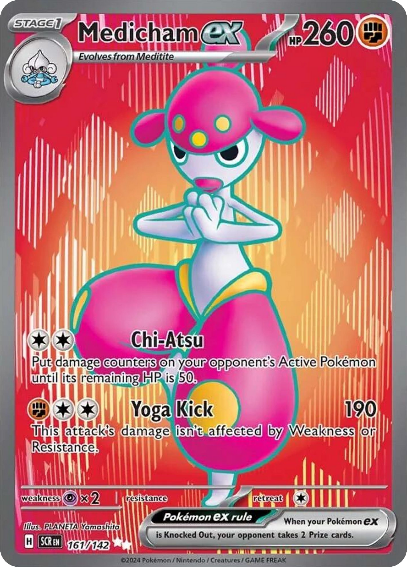 Medicham ex 161/142 Ultra Rare Pokemon Card — Titan Cards Ltd