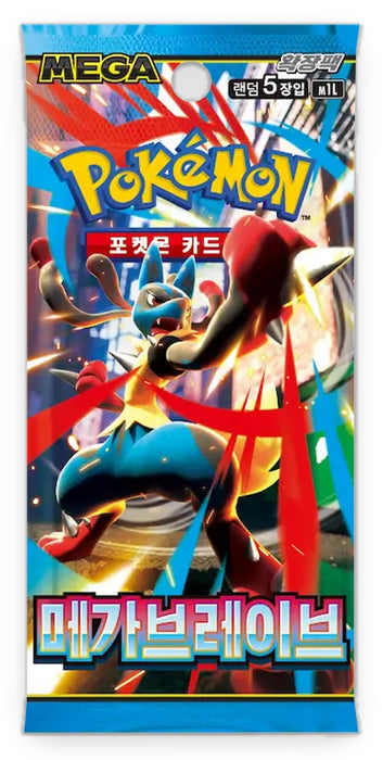 Pokemon TCG Mega Brave M1L Korean Booster Pack