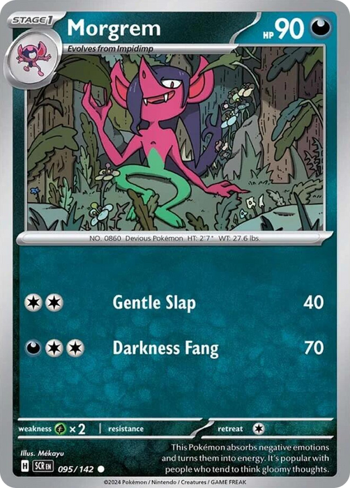 Morgrem 095 /142 Common Pokemon Card (SV Stellar Crown)