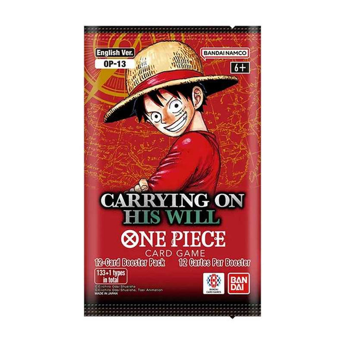 One Piece Card Game: Carrying on His Will (OP-13) – Sealed Booster Pack