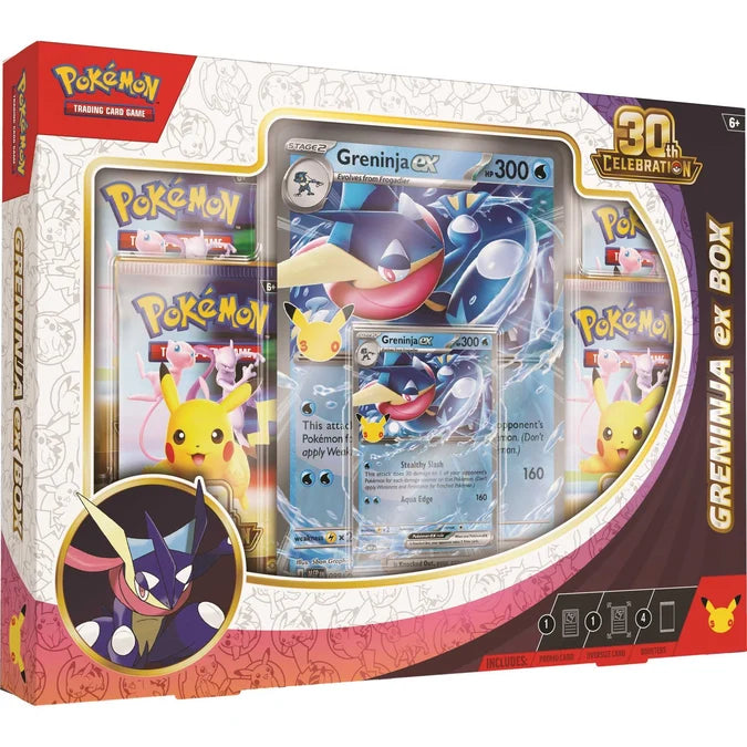 Pokémon TCG: 30th Celebration Pokémon ex Box — Greninja ex