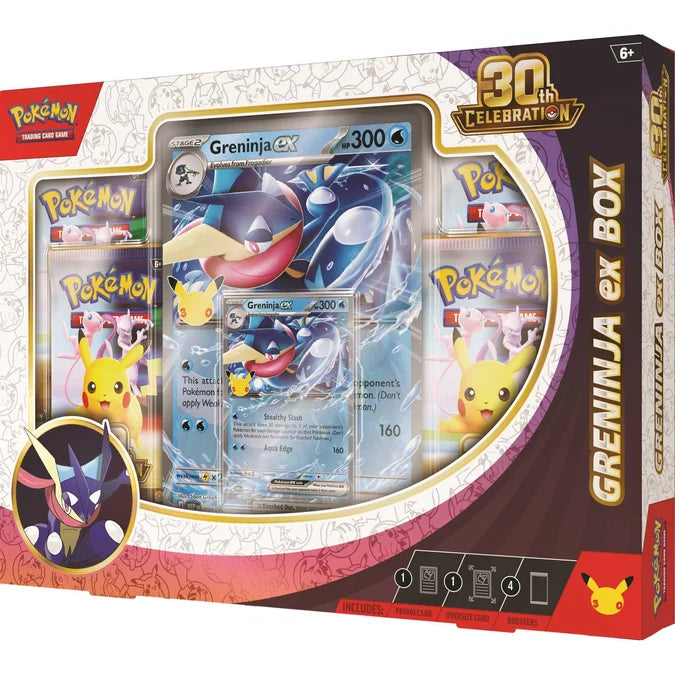 Pokémon TCG: 30th Celebration Pokémon ex Box — Greninja ex