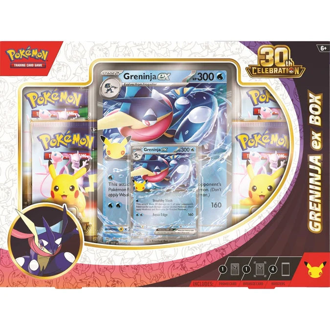 Pokémon TCG: 30th Celebration Pokémon ex Box — Greninja ex