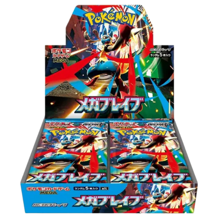 Pokemon TCG Mega Brave m1L Japanese Booster Box (30 Booster Packs)