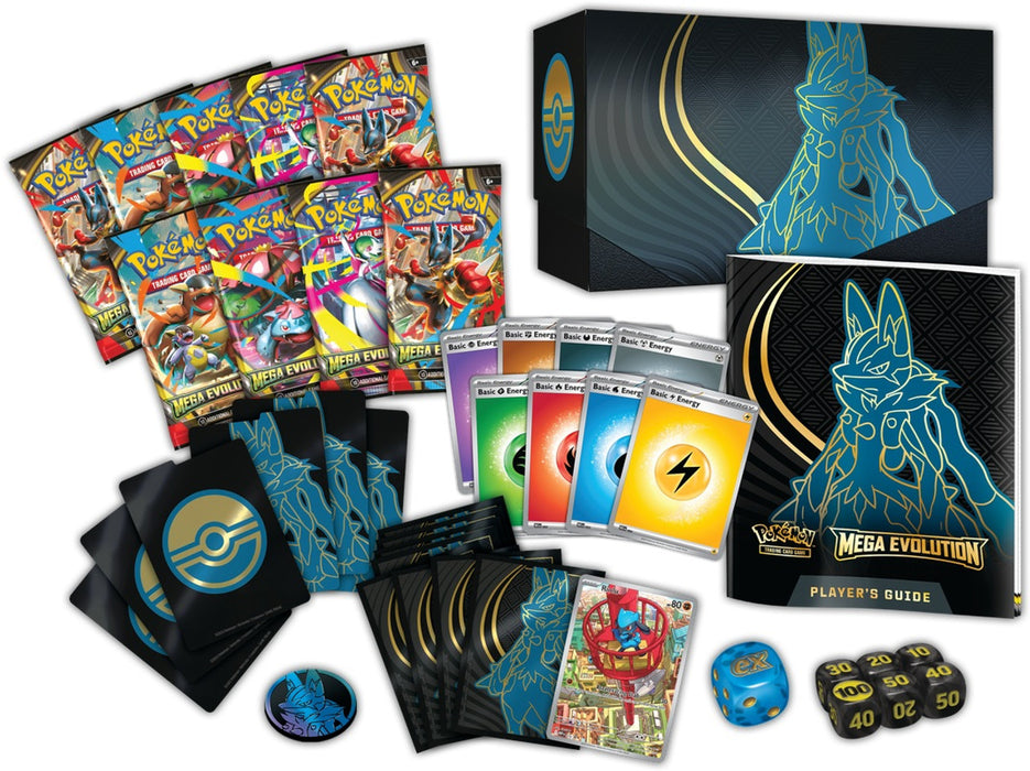Pokemon TCG Mega Evolution Elite Trainer Box - Mega Lucario