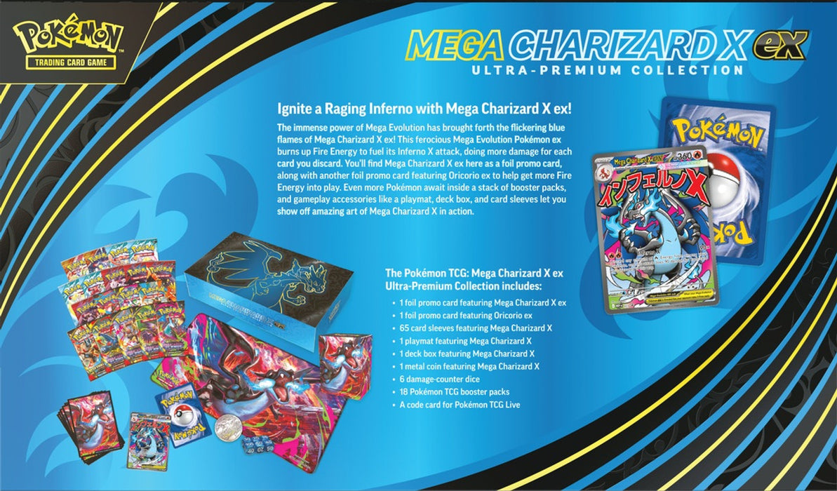 Pokemon TCG Mega Charizard X Ultra Premium Collection