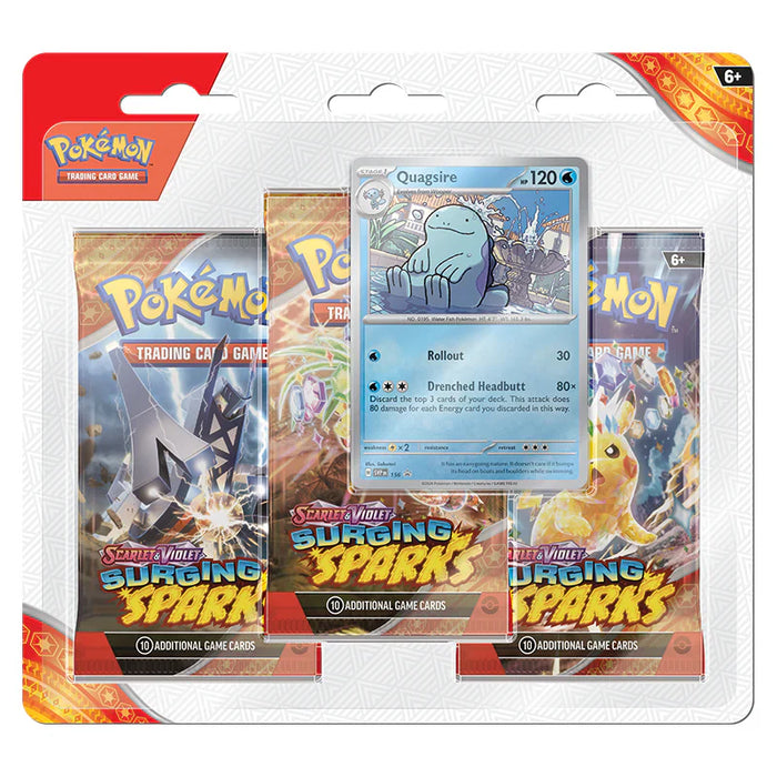 Pokemon TCG - Scarlet & Violet - Surging Sparks - Three-Booster Pack Blister