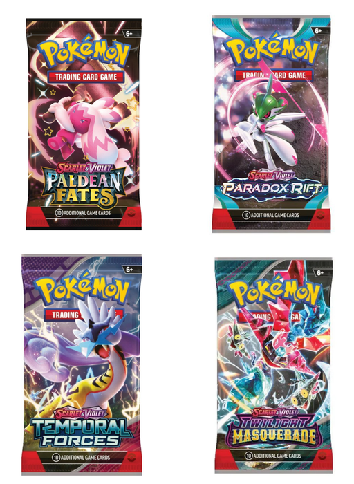 Pokémon TCG: Single Booster Pack (Random Selection from Scarlet & Violet Series) | 10 Cards | Authentic Pokémon Trading Cards