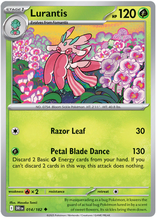 Lurantis 014/182 Uncommon Pokemon Card (Scarlet & Violet Destined Rivals)