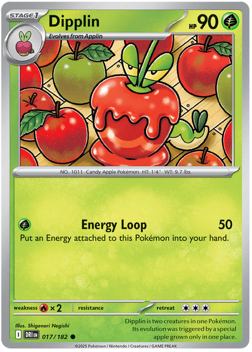 Dipplin 017/182 Common Pokemon Card (Scarlet & Violet Destined Rivals)