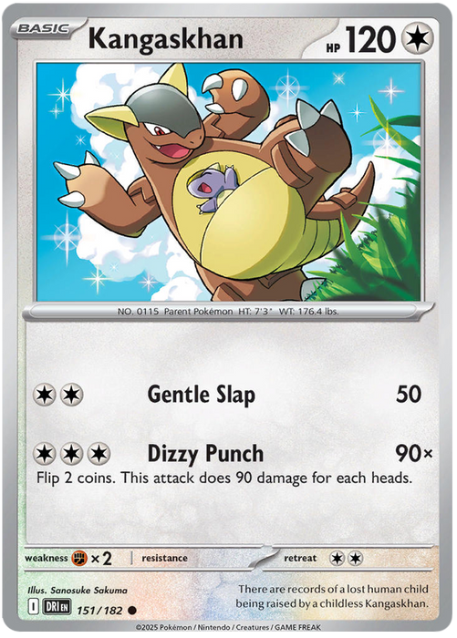 Kangaskhan 151/182 Common Pokemon Card (Scarlet & Violet Destined Rivals)