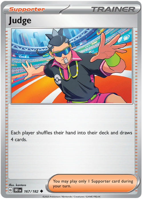 Judge 167/182 Uncommon Pokemon Card (Scarlet & Violet Destined Rivals)