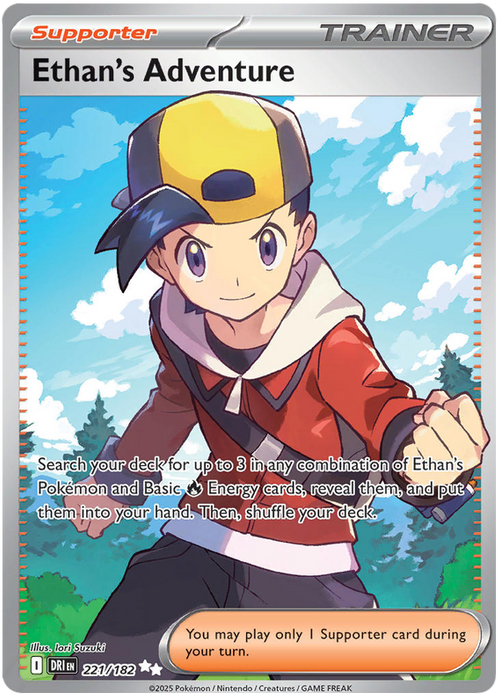 Ethan's Adventure 221/182 Ultra Rare Pokemon Card (Scarlet & Violet Destined Rivals)