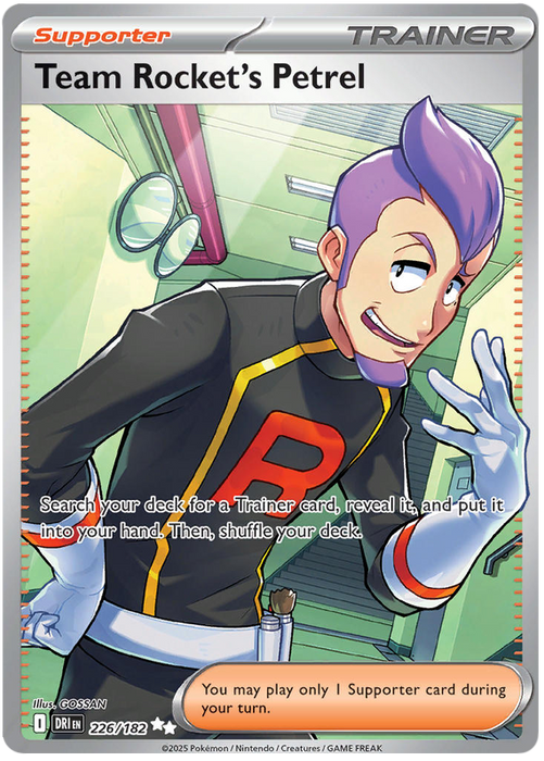 Team Rocket's Petrel 226/182 Ultra Rare Pokemon Card (Scarlet & Violet Destined Rivals)