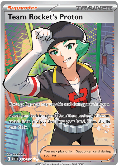 Team Rocket's Proton 227/182 Ultra Rare Pokemon Card (Scarlet & Violet Destined Rivals)