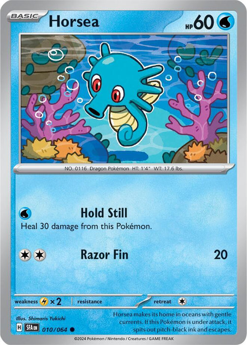 Horsea 010/063  Common Pokemon Card (SV Shrouded Fable)