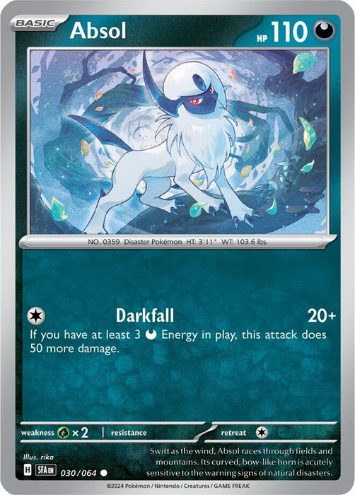 Absol 030/063  Common Pokemon Card (SV Shrouded Fable)