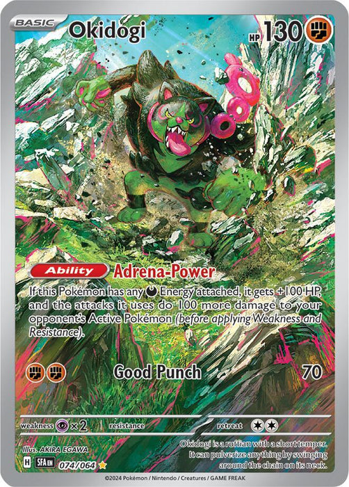 Okidogi 074/063  Illustration Rare Pokemon Card (SV Shrouded Fable)