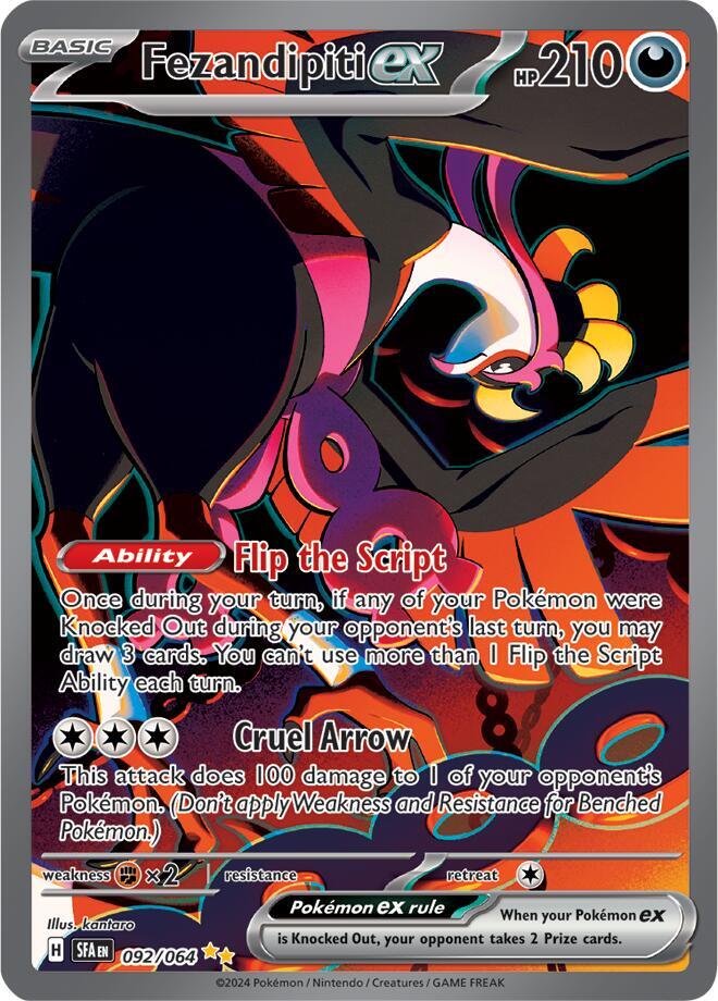 Fezandipiti ex 092/064 Special Illustration Rare Pokemon Card (SV