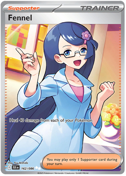 TEAM FENNEL トレーディングカード Fennel 162/086 Ultra Rare Pokemon Card (Scarlet & Violet Black