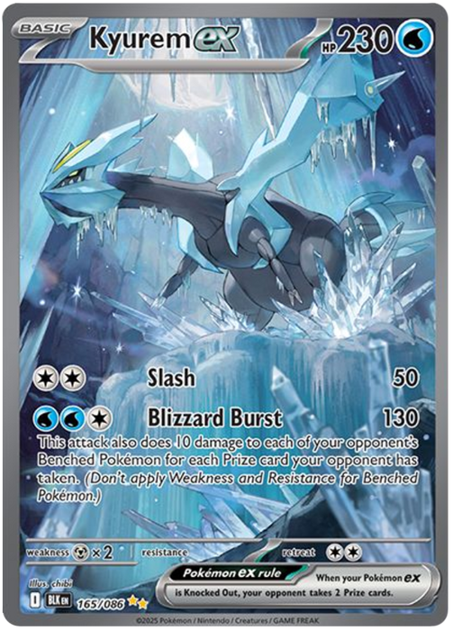 Kyurem ex 165/086 Special Illustration Rare Pokemon Card (Scarlet & Violet Black Bolt)