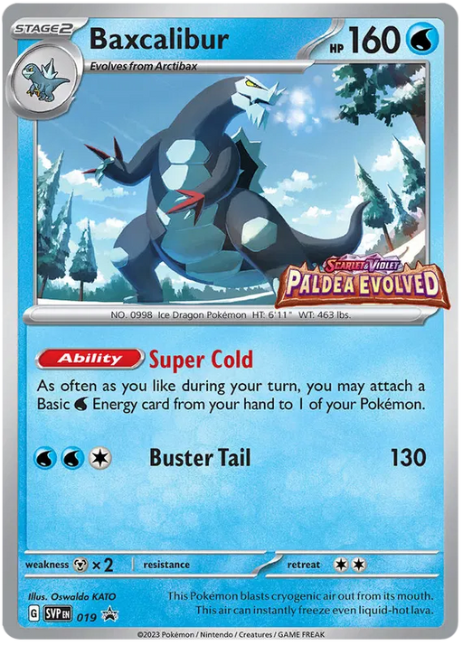 Baxcalibur SVP019 Pokemon Promo Card Scarlet Violet Promo Pokemon Card