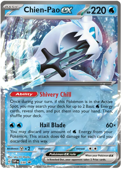 Chien-Pao ex SVP030 Pokemon Promo Card Scarlet Violet Promo Pokemon Card