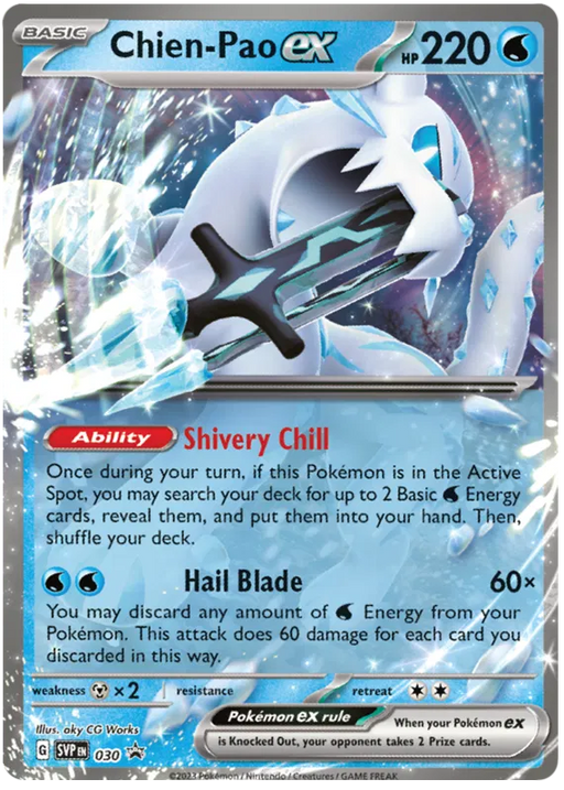 Chien-Pao ex SVP030 Pokemon Promo Card Scarlet Violet Promo Pokemon Card