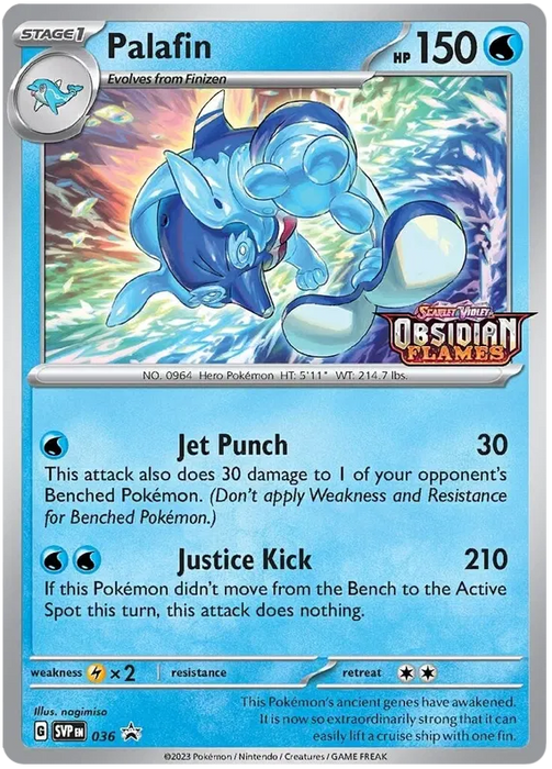 Palafin SVP036 Pokemon Promo Card Scarlet Violet Promo Pokemon Card