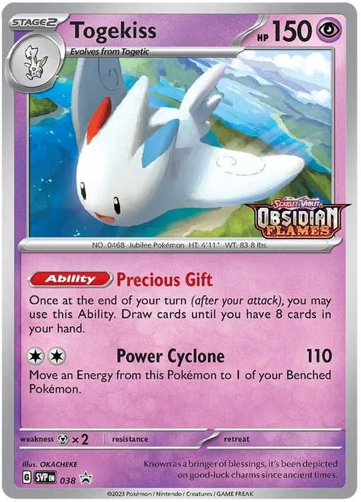 Togekiss SVP038 Pokemon Promo Card Scarlet Violet Promo Pokemon Card