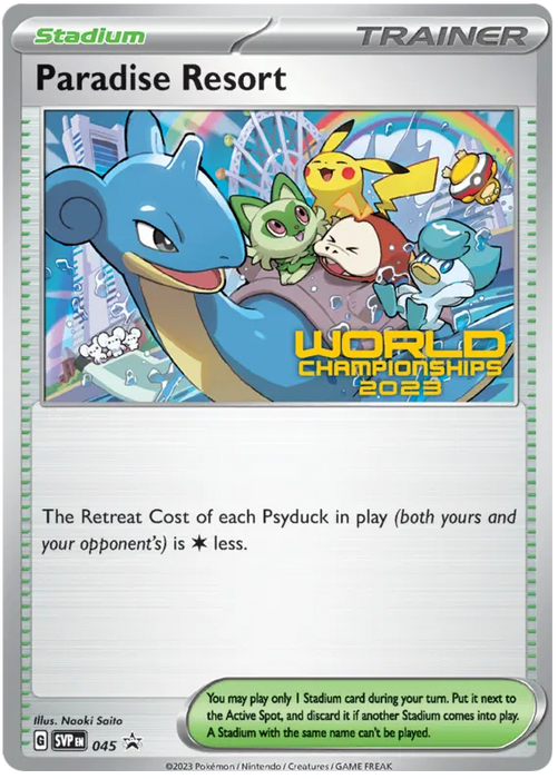 Paradise Resort SVP045 Pokemon Promo Card Scarlet Violet Promo Pokemon Card