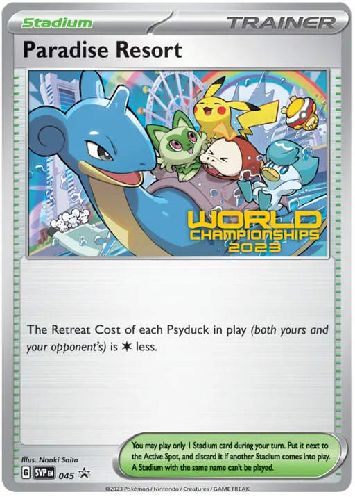 Paradise Resort SVP045 Pokemon Promo Card Scarlet Violet Promo Pokemon Card