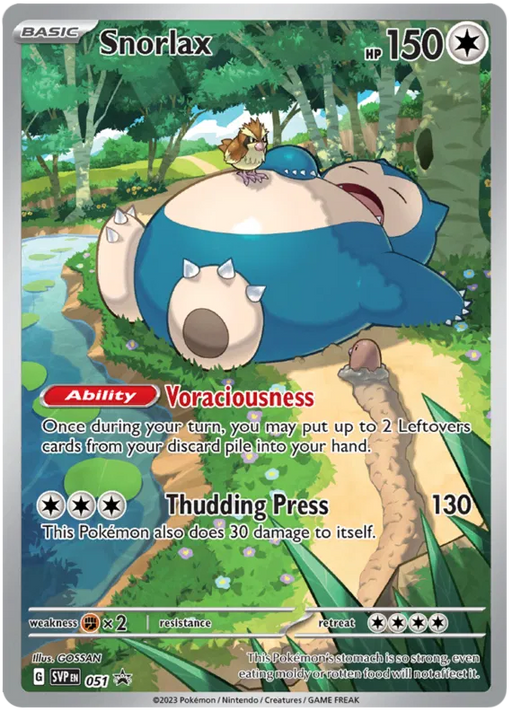 Snorlax SVP051 Pokemon Promo Card Scarlet Violet Promo Pokemon Card