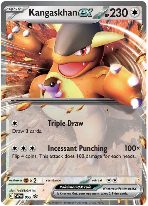 Kangaskhan ex SVP055 Pokemon Promo Card Scarlet Violet Promo Pokemon Card