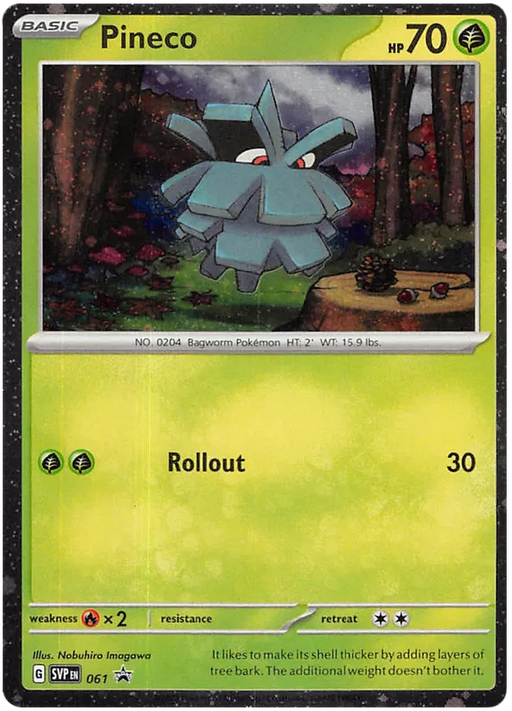Pineco SVP061 Pokemon Promo Card Scarlet Violet Promo Pokemon Card