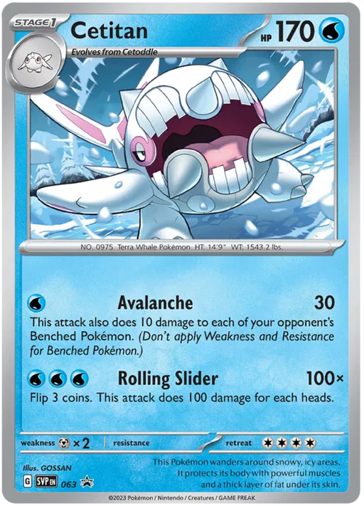 Cetitan SVP063 Pokemon Promo Card Scarlet Violet Promo Pokemon Card