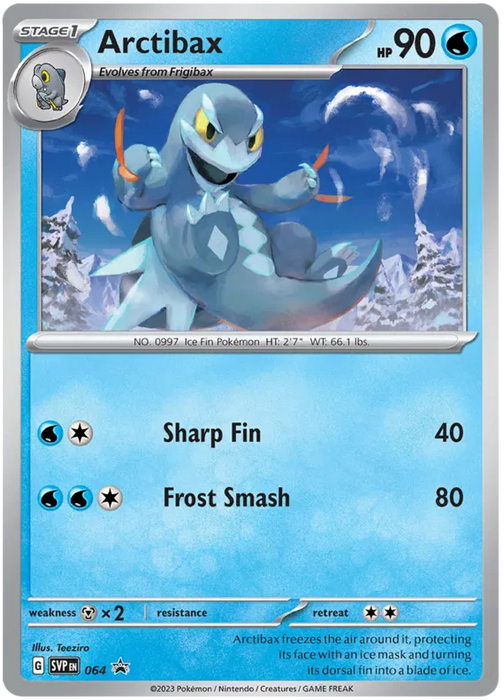 Arctibax SVP064 Pokemon Promo Card Scarlet Violet Promo Pokemon Card