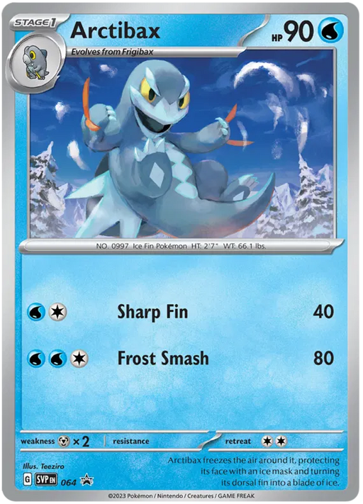 Arctibax SVP064 Pokemon Promo Card Scarlet Violet Promo Pokemon Card