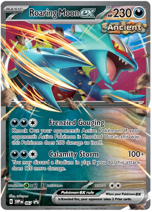 Roaring Moon ex SVP067 Pokemon Promo Card Scarlet Violet Promo Pokemon Card