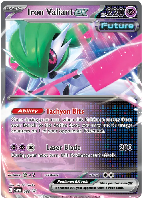 Iron Valiant ex SVP068 Pokemon Promo Card Scarlet Violet Promo Pokemon Card